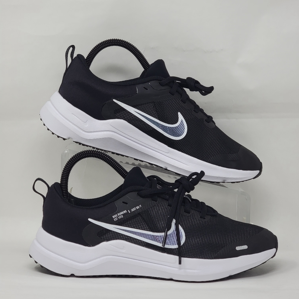 Nike Youth Size 6Y Downshifter 12 Running Shoes DM4194-003 Black White New